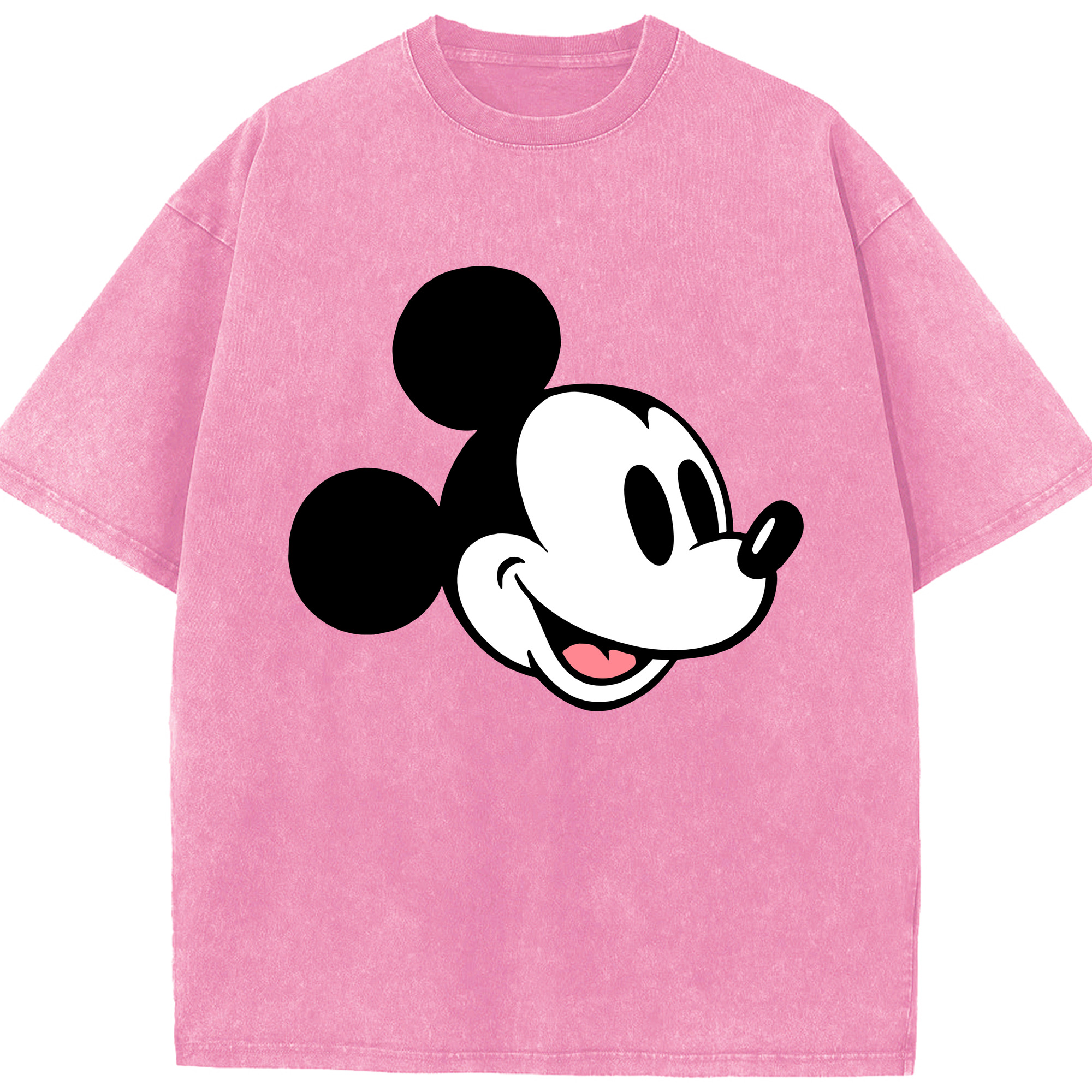 ミッキーマウス Mickey Mouse 綿100% ヴィンテージ風 半袖Tシャツ（フロントプリント）